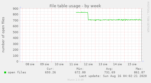 File table usage