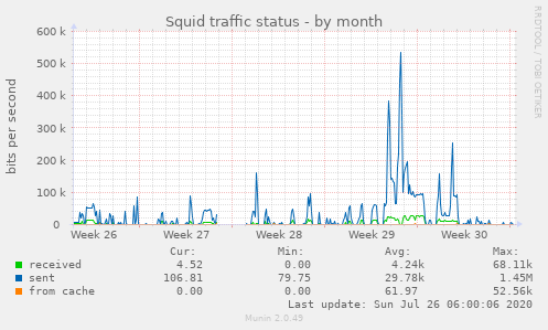 Squid traffic status