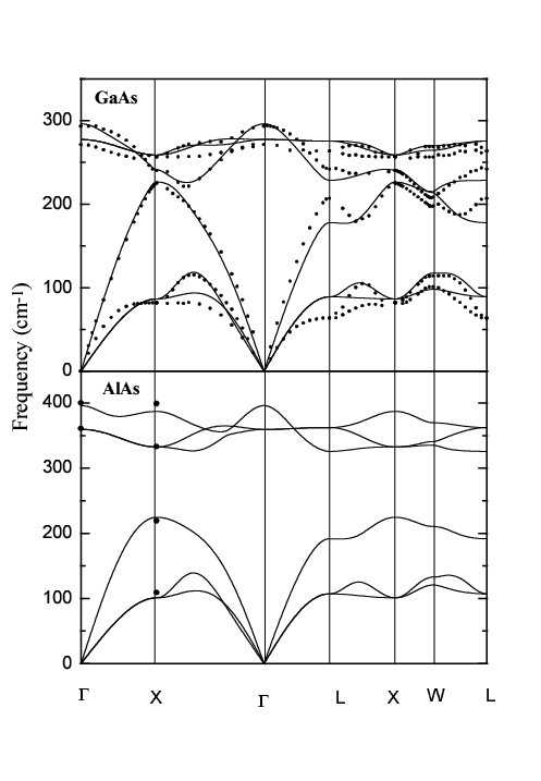 Phonon Dispersion Curves of GaAs